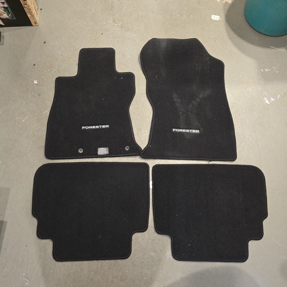4 Subaru Forester 2019-2024 Floor Liner Mats Black J501SSJ000 OEM Base Premium